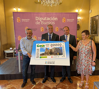 Presentación del cupón dedicado al V Centenario del Templo de Nuestra Señora de la Asunción, de Olmillos de Sasamón