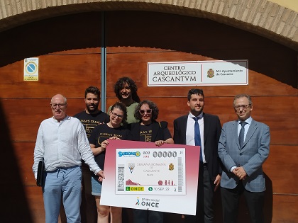 Presentación del cupón dedicado a la Semana Romana de Cascante