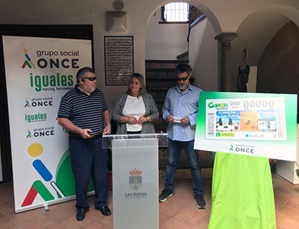 Presentación del cupón dedicado al Torreón de las Gabias