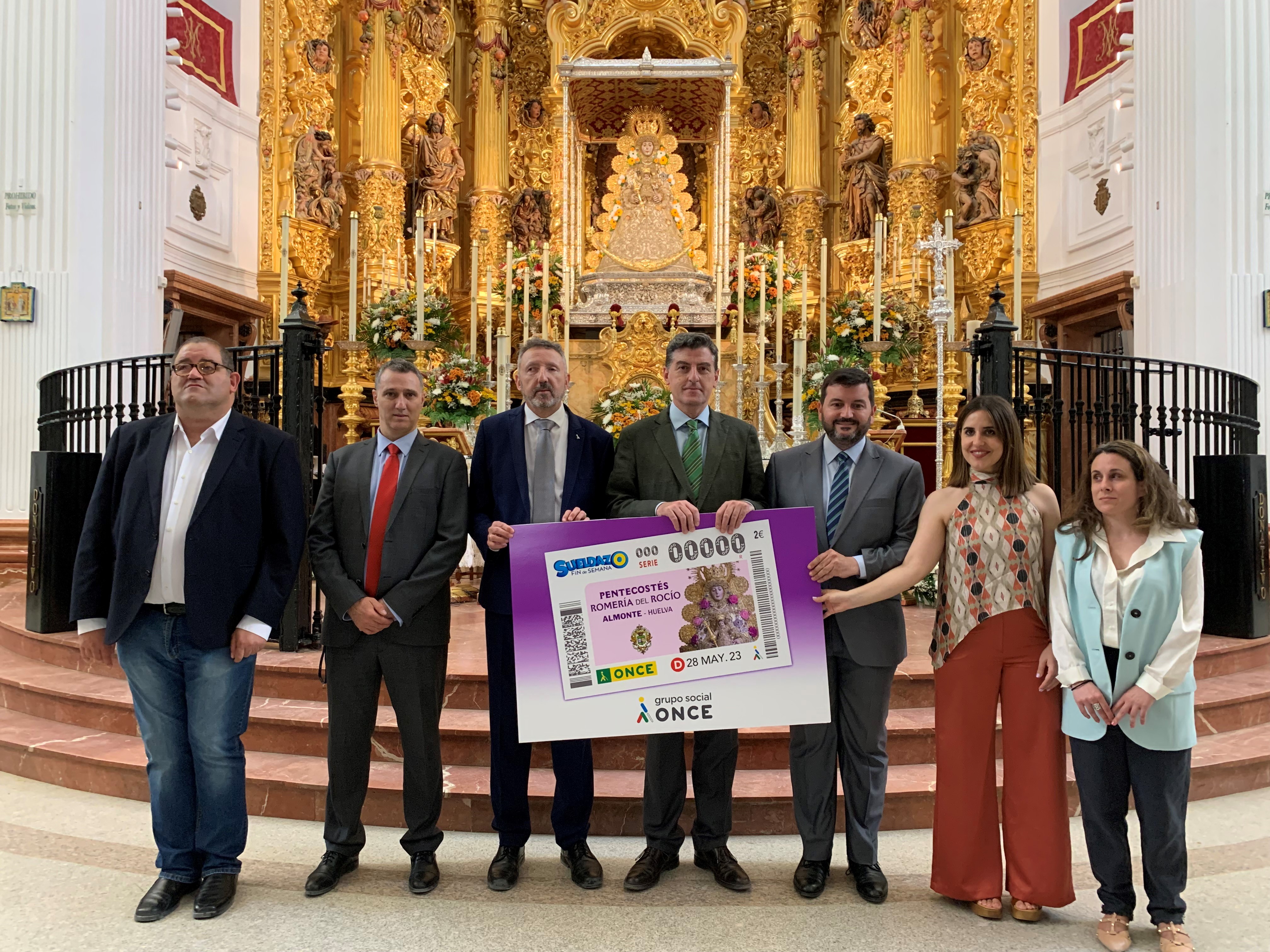 Presentación cupón Romeria del Rocío Almonte Huelva