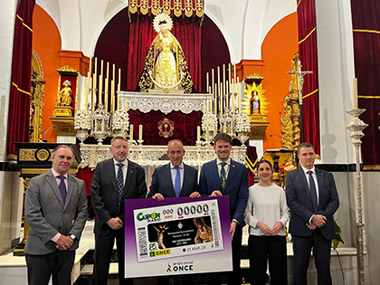 Presentación del cupón dedicado al 450 aniversario de la Hermandad Sacramental de Tomares