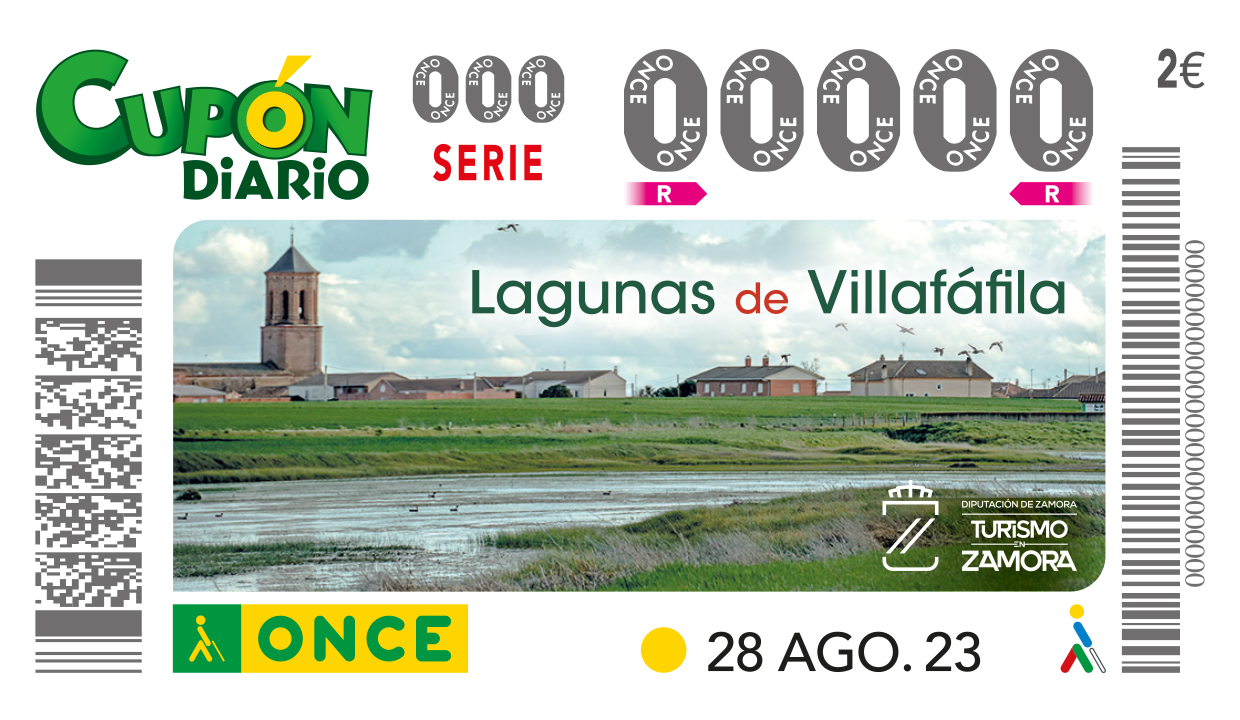 Cupón dedicado a las Lagunas de Villafálila