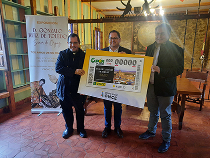 Presentación del cupón dedicado al 700 aniversario del fallecimiento del señor de Orgaz 