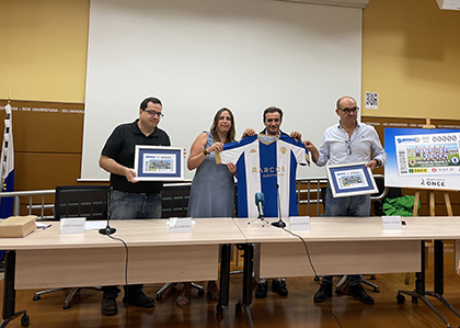 Presentación del cupón dedicado al Centenario del Hércules CF