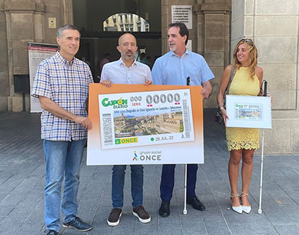 Presentación del cupón dedicado a los 500 años de la estancia de Ignacio de Loyola en Manresa