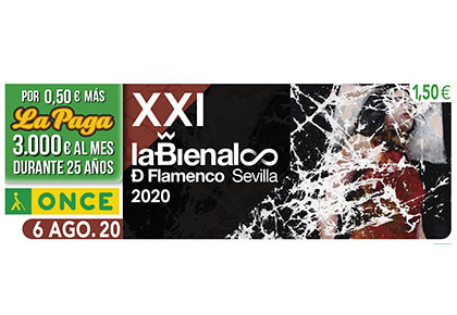 Cupón del 6 de agosto dedicado a la Bienal de Flamenco de Sevilla