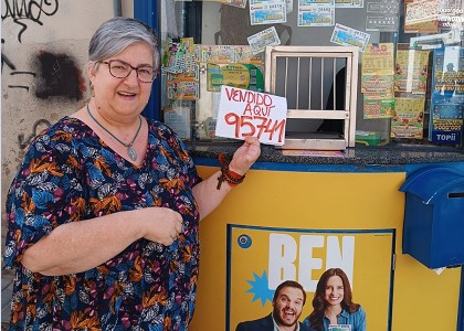 María Pilar Sánchez, vendedora que ha llevado la suerte a Rubí