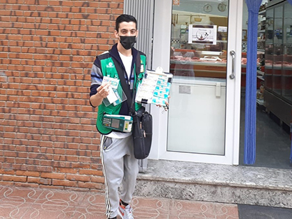 Antonio García, vendedor de la ONCE en Cuevas de Almanzora