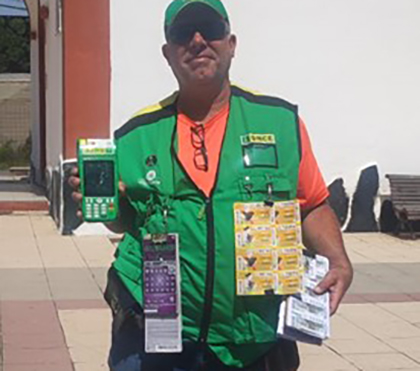 GUSTAVO SANTIAGO CORREA ACOSTA, VENDEDOR ONCE EN TELDE