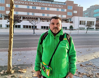José Cabello, vendedor de la ONCE en Córdoba