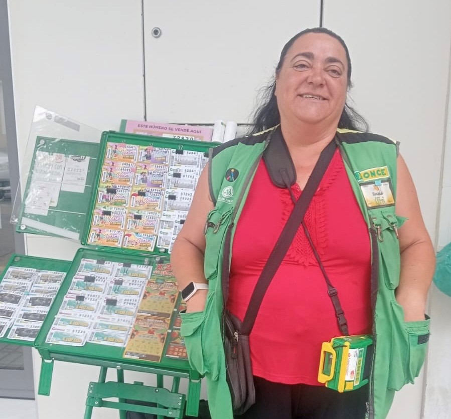 Susana Pérez, vendedora de Barbate que ha dado el premio de 500.000 euros