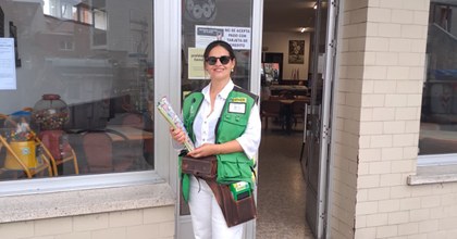 María Isabel, vendedora que ha dejado el premio mayor en O Grove