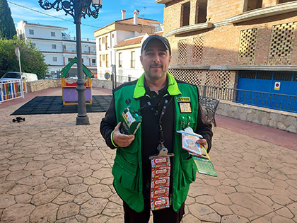 Juan Benítez, vendedor de la ONCE en Alhaurín el Grande