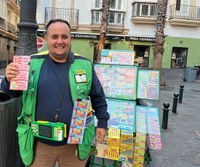 Jesús Batista, vendedor ONCE en Cádiz