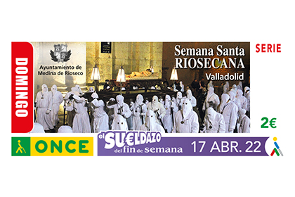 Cupón dedicado a la Semana Santa Riosecana (Valladolid)