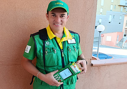 Raúl Ácaro, vendedor de Hervás (Cáceres) que ha repartido el premio 