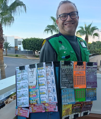 David Ruiz Rodríguez, vendedor ONCE en El Ejido