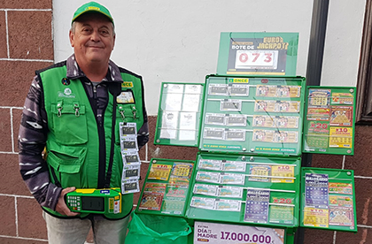 Javier Pérez, vendedor ONCE que ha dado un Sueldazo en San Cristóbal de La Laguna