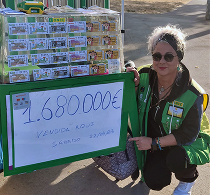 Rosario Fernández, vendedora de la ONCE que ha dado un Sueldazo en Terrassa
