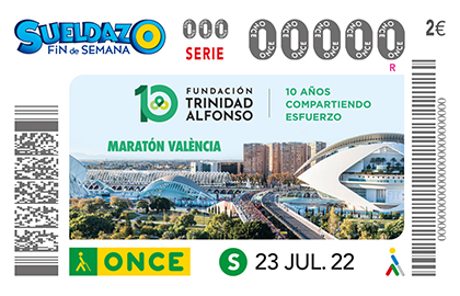 Cupón dedicado al 10 Aniversario de la Fundacion Trinidad Alfonso