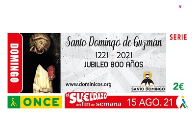 Cupón dedicado al Jubileo de Santo Domingo de Guzmán