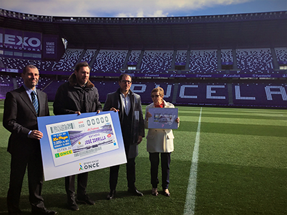 Presentación del cupón dedicado al 40 aniversario del Estadio José Zorrilla de Valladolid