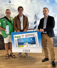 Presentación del cupón dedicado al Faro de Favàritx, en Menorca