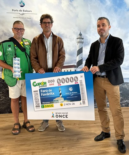 Presentación del cupón dedicado al Faro de Favàritx, en Menorca