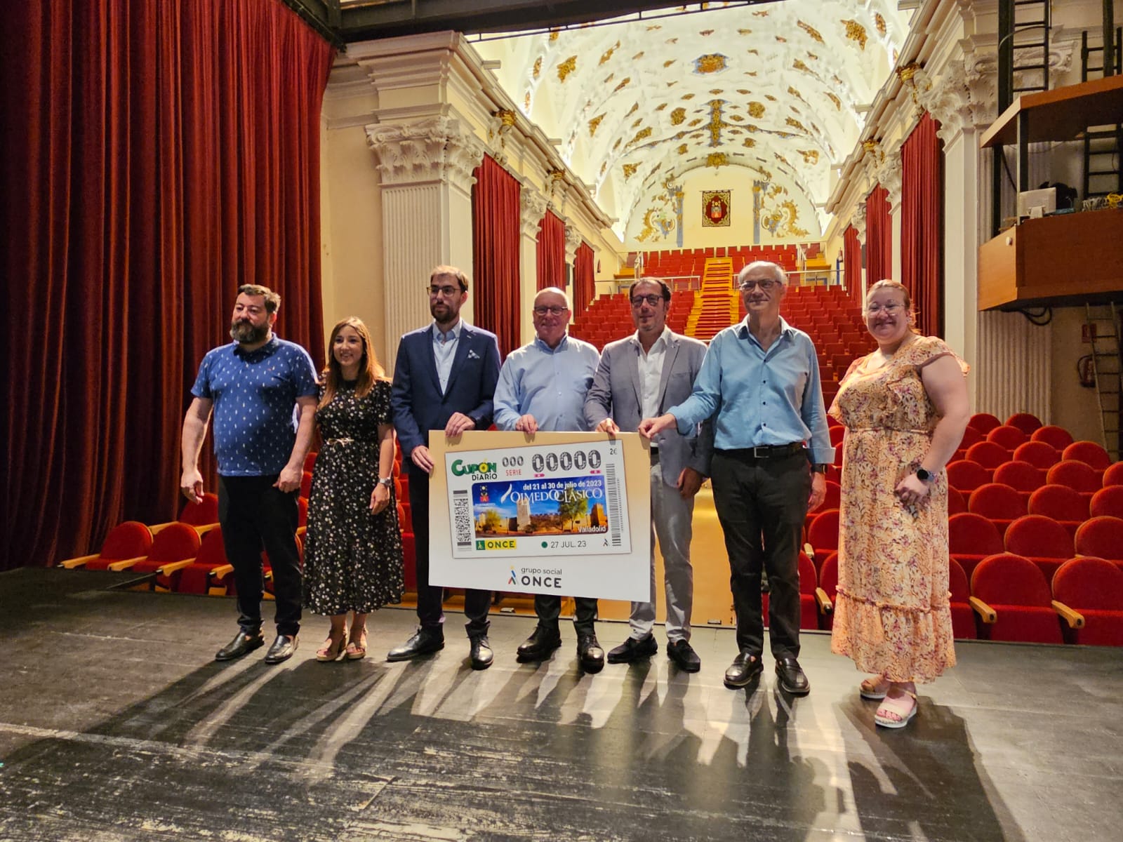Presentación del cupòn de la ONCE dedicado al Festival de Teatro Clásico de Olmedo