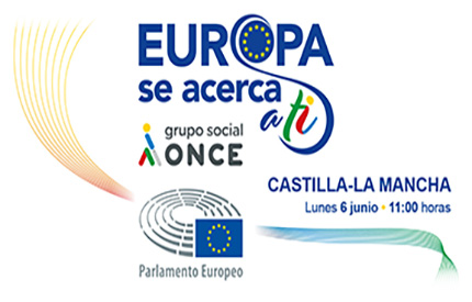 Logotipo Europa se acerca a ti Castilla-La Mancha