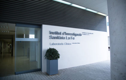 Fachada del Instituto de Investigación Sanitaria La Fe de Valencia