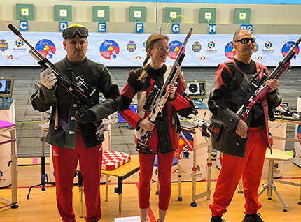 Medallistas Europeo Tiro con Carabina Granada
