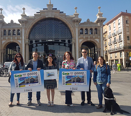 Presentación del cupón dedicado al Mercado Central de Zaragoza