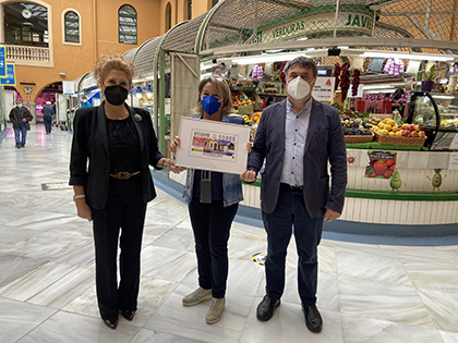 Presentación del cupón dedicado al Mercado de Santo Domingo, Pamplona