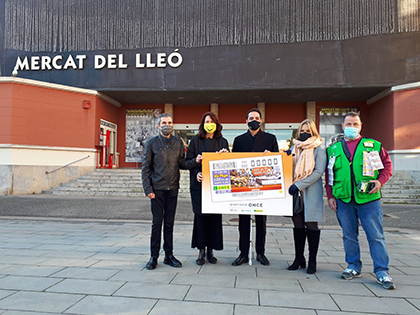 Presentación del cupón dedicado al Mercat del Lleó Girona