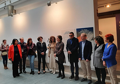 Inauguración, en el Museo Provincial de Lugo, de la exposición escultoras en el Museo Tiflológico