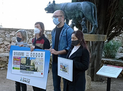 Presentación del cupón dedicado al Passeig Arqueològic de Tarragona