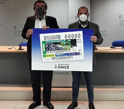 Presentación del cupón de la ONCE dedicado al plan de recuperación del ferreret