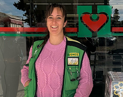 Belinda Aguilar Ramírez, vendedora ONCE que ha dado el Cuponazo