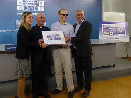 Presentación del cupón de la ONCE dedicado al Reloj de la Catedral de Sigüenza