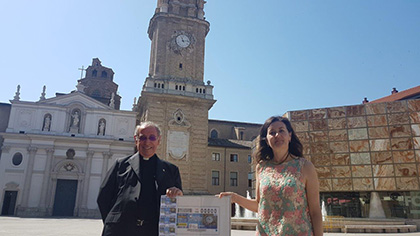 Presentación del cupón dedicado al reloj de la Catedral de Zaragoza