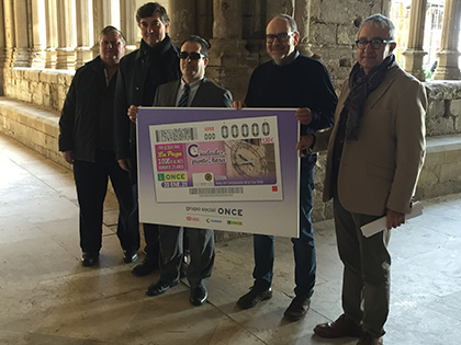 La ONCE ha presentado el cupón que dedica al reloj del Campanario de la Seu Vella