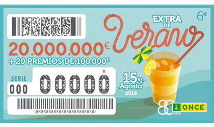 Cupón del Sorteo Extraordinario de Verano