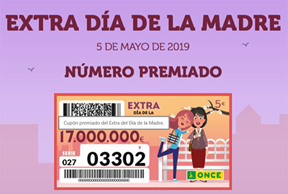 Número premiado en el Extra del Día de la Madre de la ONCE 2019