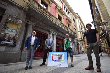 Presentación del cupón dedicado al Teatro Principal de Donostia