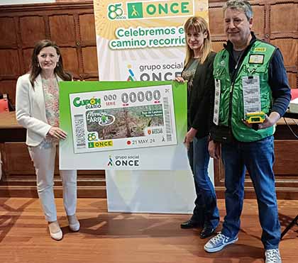 Presentación del cupón de la ONCE dedicado al Tejo de la Sieso, Biescas