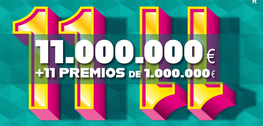 Cupón del sorteo Extra 11 del 11 de la ONCE