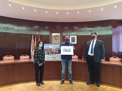 Presentación del cupón que la ONCE dedica a Fuenmayor