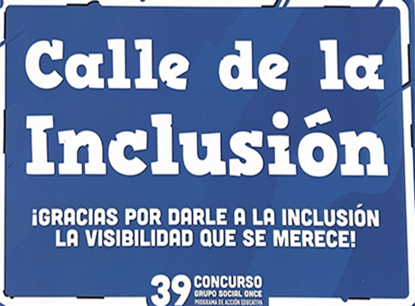 Cartel de la Calle de la Inclusión