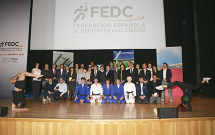 Foto familia Gala Federación Española de Deportes para Ciegos